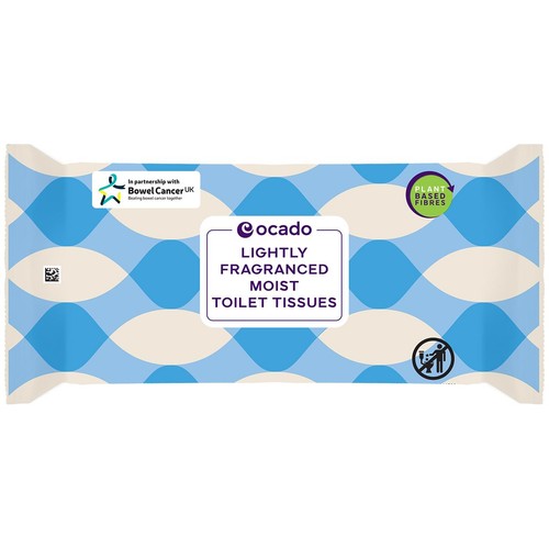 Ocado Lightly Fragranced Moist Toilet Tissue Wipes