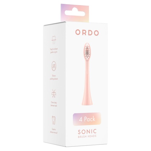 Ordo Sonic Toothbrush Heads Refills Rose Gold