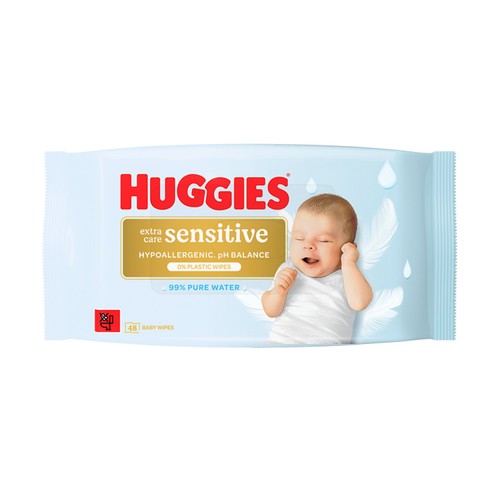 Huggies Pure Extra Care Sensitive Baby Wipes Single Pack