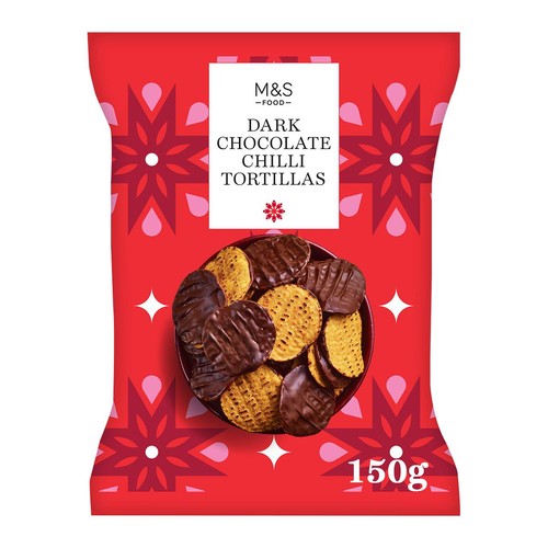 M&S Dark Chocolate Habanero Chilli Tortilla Chips