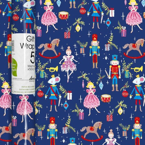 Nutcracker Christmas Rollwrap