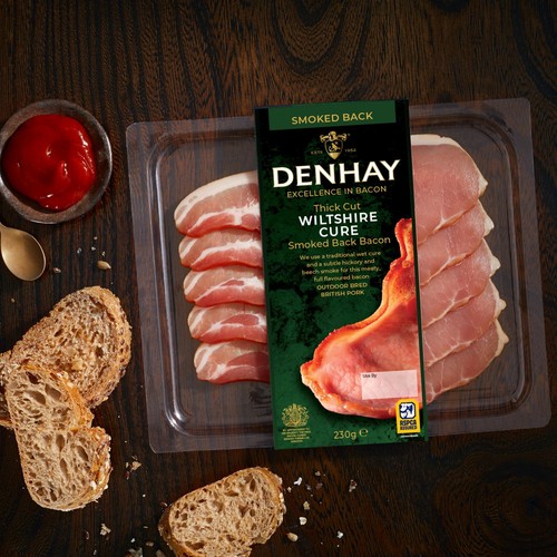 Denhay British Thick Cut Wiltshire Cure Smoked Back Bacon