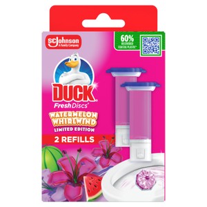 Duck Fresh Discs Toilet Gel Refill 2x36ml - Watermelon Whirlwind