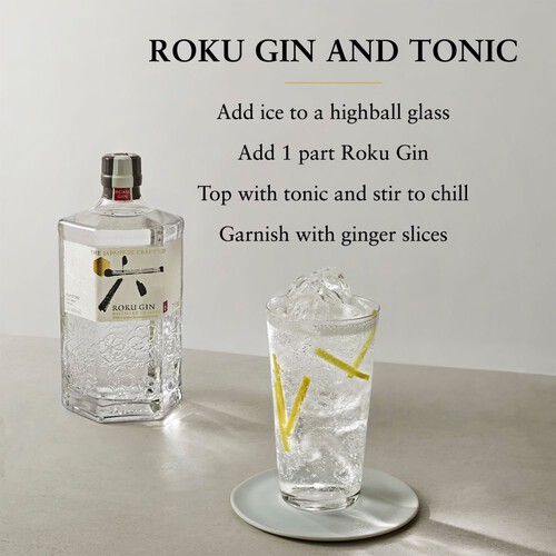 Roku Suntory Japanese Craft Gin - Ocado