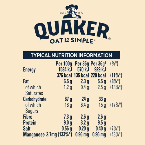 Quaker Oat So Simple Golden Syrup Porridge Sachets Cereal