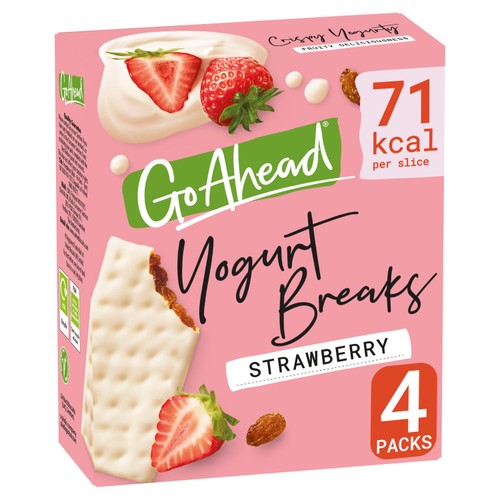 Go Ahead Strawberry Fruit Yogurt Breaks Snack Bars Multipack