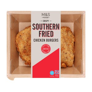 M&S 2 Southern Fried Chicken Burgers Frozen