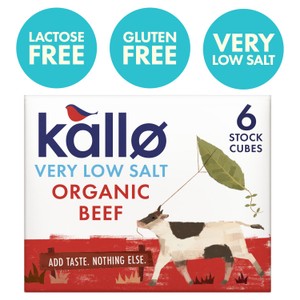 Kallo Very Low Salt Beef Stock Cubes 6x8g