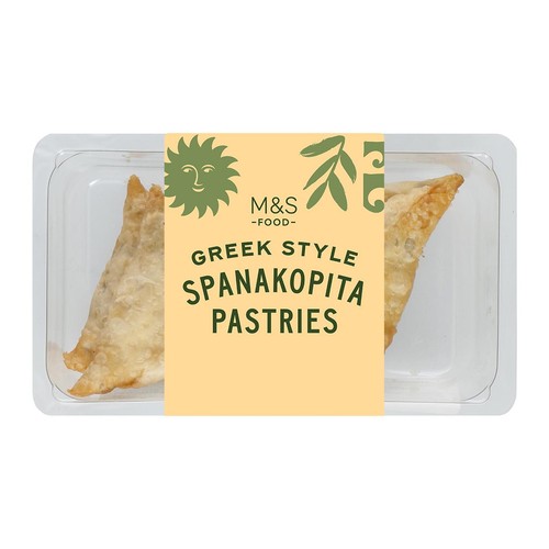 M&S Greek Style Spanakopita Pastries Serves 4