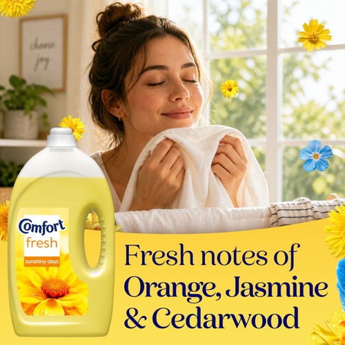 Comfort Fresh Sunshiny Days Fabric Conditioner 80 Washes