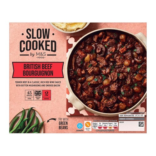 M&S Slow Cooked Beef Bourguignon