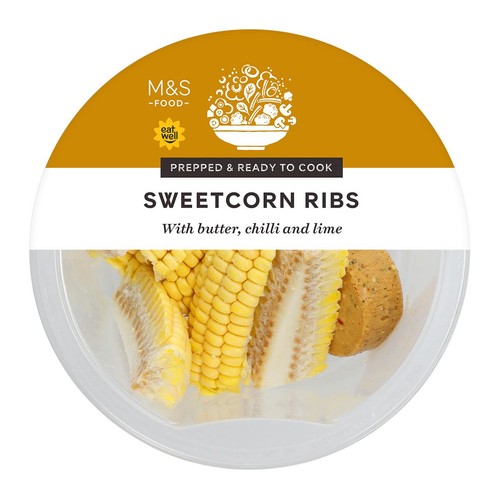 M&S Sweetcorn Ribs Serves 2