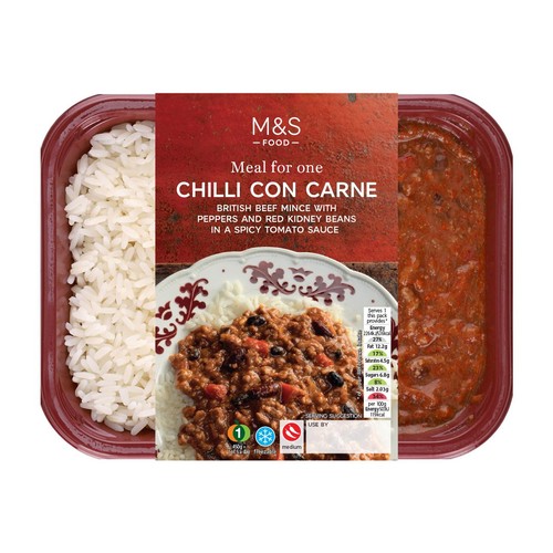 M&S Chilli Con Carne with Rice