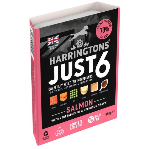 Harringtons Dog Just 6 Wet Salmon