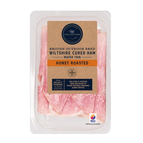 M&S British Wiltshire Cured Wafer Thin Honey Roast Ham