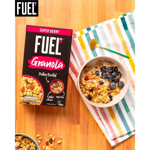 FUEL 10K Super Berry Protein Granola Breakfast Cereal