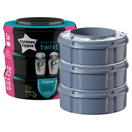Tommee Tippee Twist & Click Nappy Bin Refill Cassettes