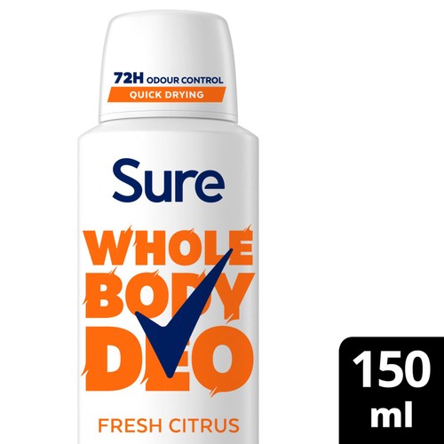 Sure Women Whole Body Fresh Citrus Deodorant