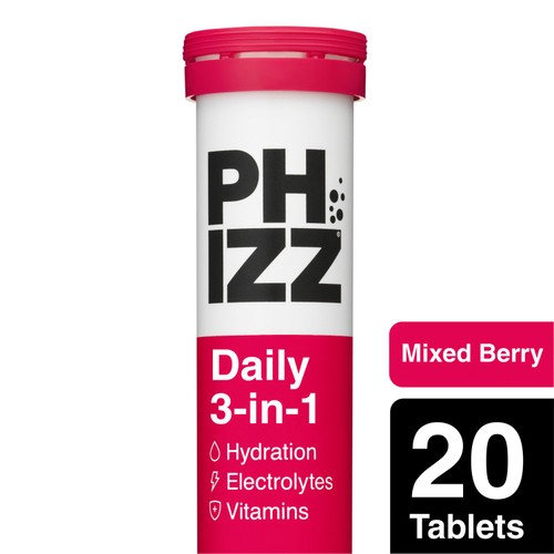 Phizz Mixed Berry 3-in-1 Hydration, Electrolytes and Vitamins Effervescent