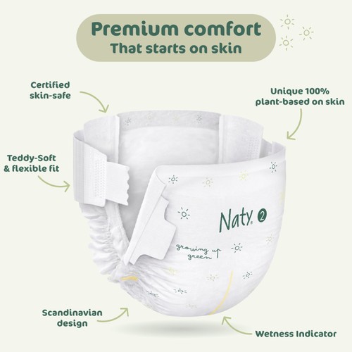 Naty BioEmbrace Nappies Size 2 (3-6kg)
