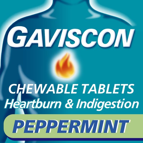 Gaviscon Tablets Heartburn & Indigestion Peppermint
