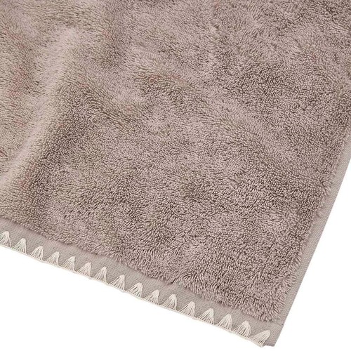 M&S Pure Cotton Blanket Stitch Bath Sheet, Neutral