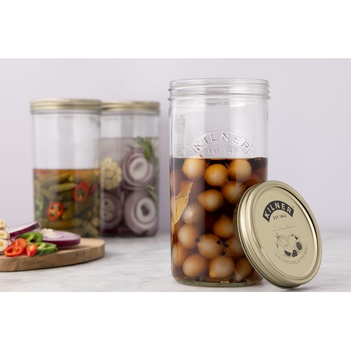 Kilner Wide Mouth Preserve Jar 1 Litre