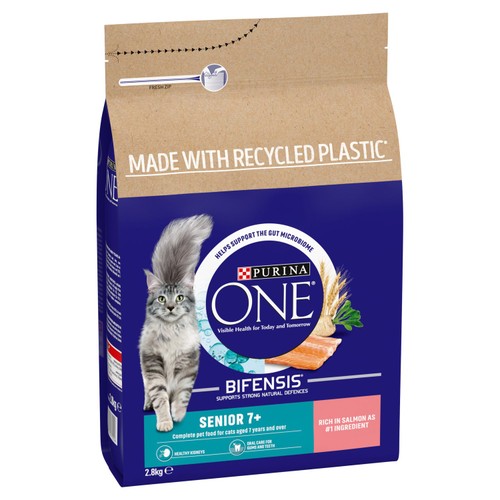 Purina One Senior 7+ Salmon Dry Cat Food