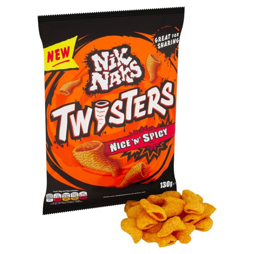 Nik Naks Twisters Nice 'N' Spicy Sharing Crisps