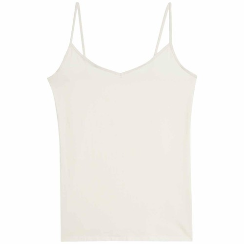M&S Womens Cotton Rich Strappy Vests, 18, Navy