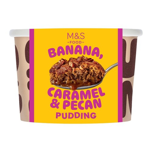 M&S Banana & Pecan Pudding Pot