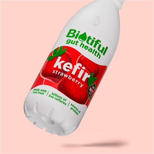 Biotiful Kefir Drink Strawberry