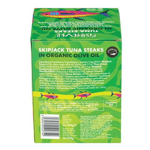 Fish 4 Ever Azores Skipjack Tuna Steaks in Olive Oil