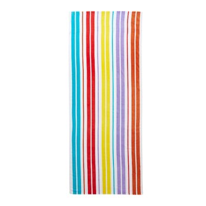 Catherine Lansfield Rainbow Cotton Beach Towel Pair