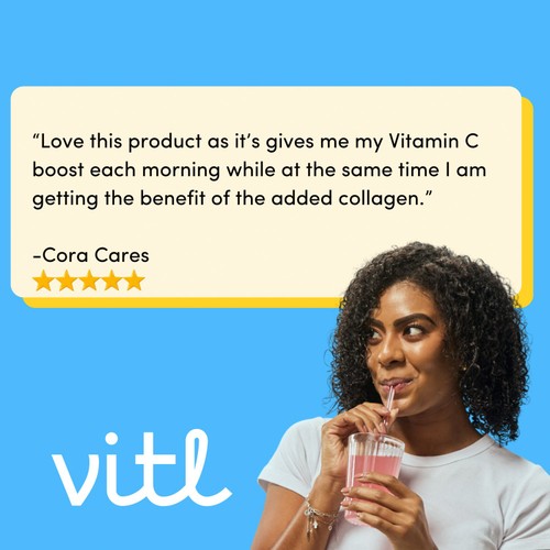 Vitl Collagen & Vitamin C Effervescent Tablets