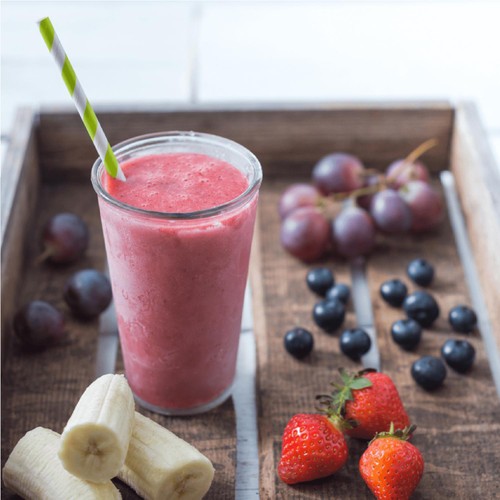 Love Struck Grape, Blueberry, Banana & Strawberry Smoothie 
