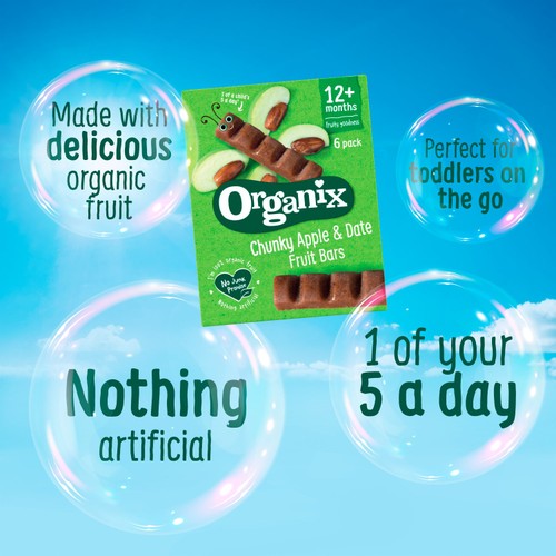Organix Banana & Date Fruit Bars Toddler Snack Multipack 12+ Months