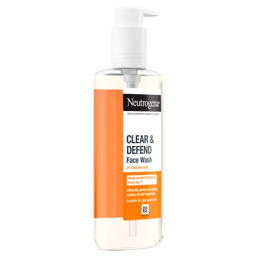 Neutrogena Clear & Defend Face Wash with 2% Salicylic Acid