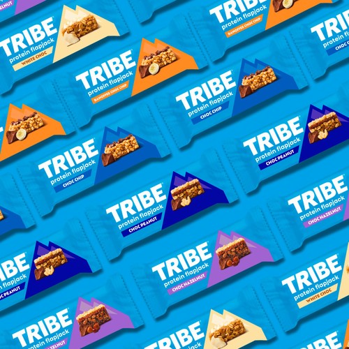TRIBE Banoffee Choc Chip, Gluten Free Protein Flapjack Bar