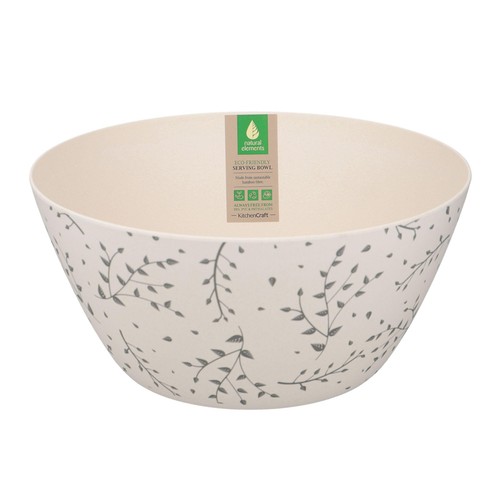 Natural Elements Eco-Friendly Recycled Plastic Salad Bowl 25cm