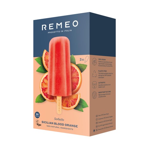 Remeo Blood Orange Sorbetto  Lollies