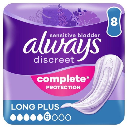 Always Discreet Incontinence Pads Long Plus