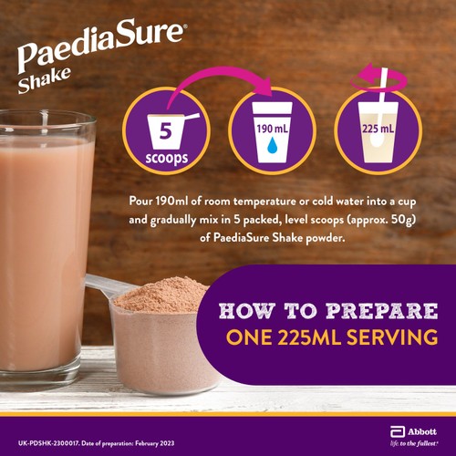 PaediaSure Shake Chocolate Nutritional Supplement Powder 1-10 Yrs