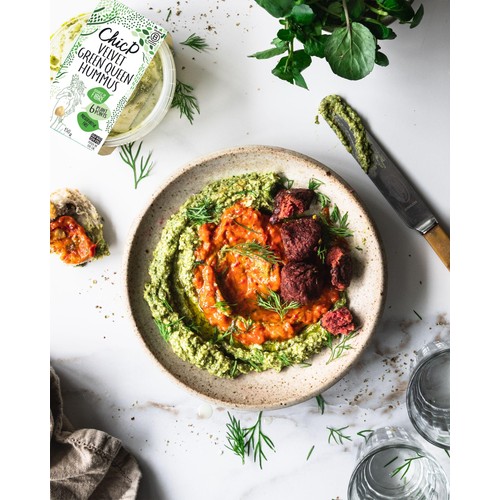 ChicP Velvet Green Queen Hummus