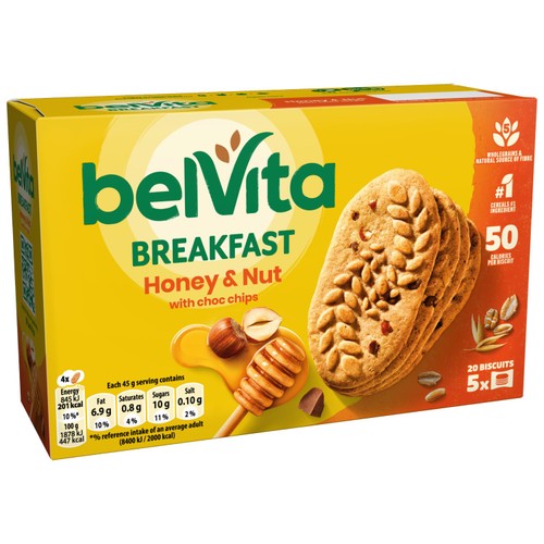 Belvita Honey & Nuts Choc Chips Breakfast Biscuits