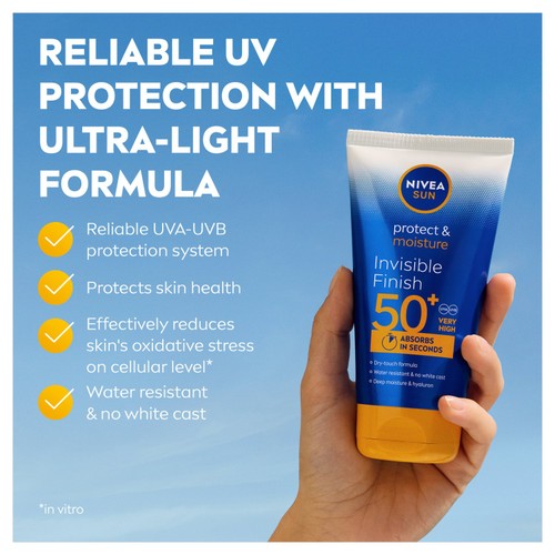 NIVEA Sun Protect & Moisture Invisible Finish SPF50+
