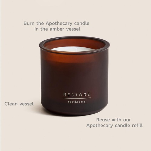 M&S Restore Refillable Candle, Amber