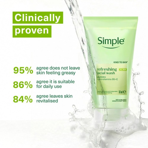 Simple Kind to Skin Refreshing Facial Gel Wash