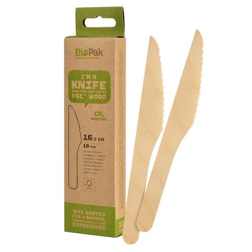 BioPak Wooden Knives