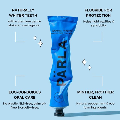 Parla Enamel Protect Plastic Free Toothpaste, 75ml